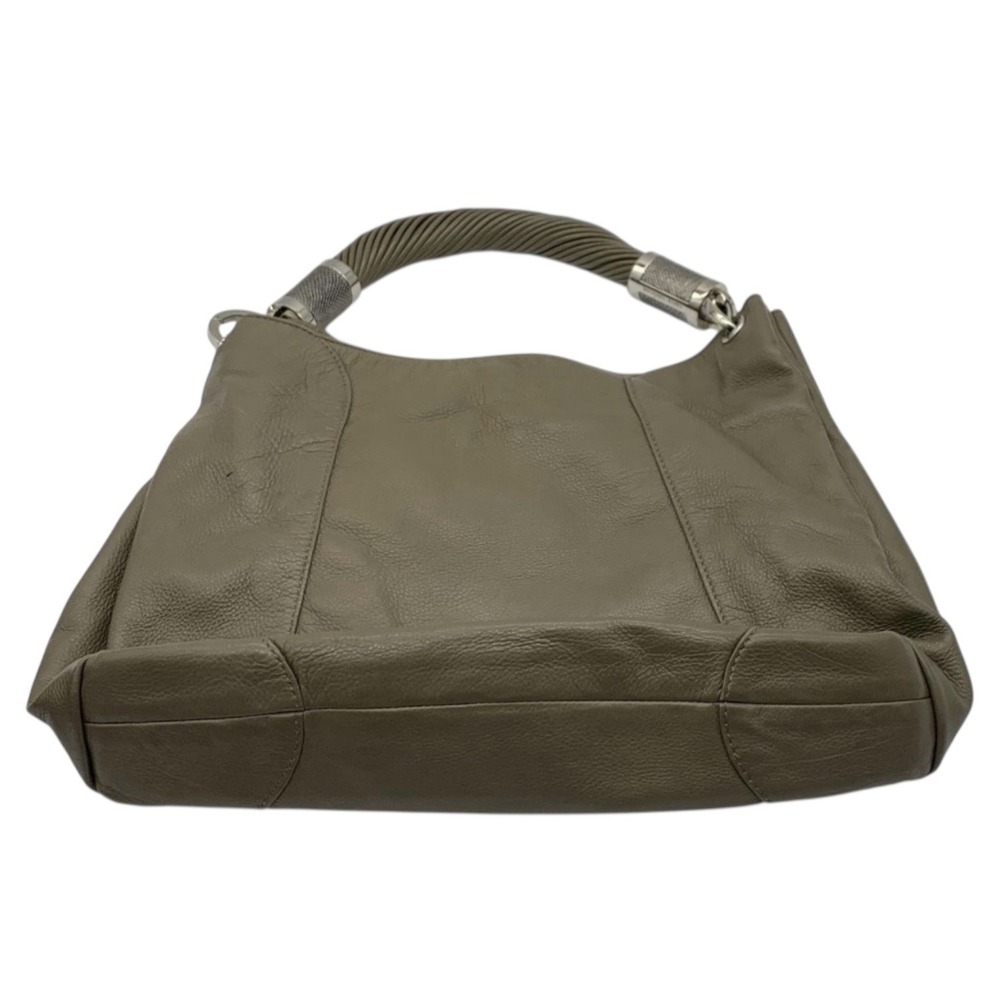 Michael Kors Tonne Shoulder Bag Hobo Taupe Leather Designer Purse Handbag - Picture 6 of 14